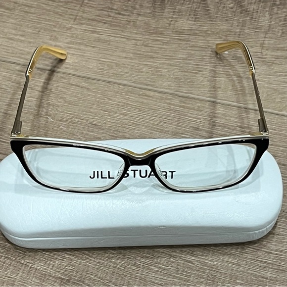 Jill‎ Stuart Eyeglasses Frame JS 320-2 Unisex Black Full Rim Rectangle 53-14-135 - Picture 1 of 16